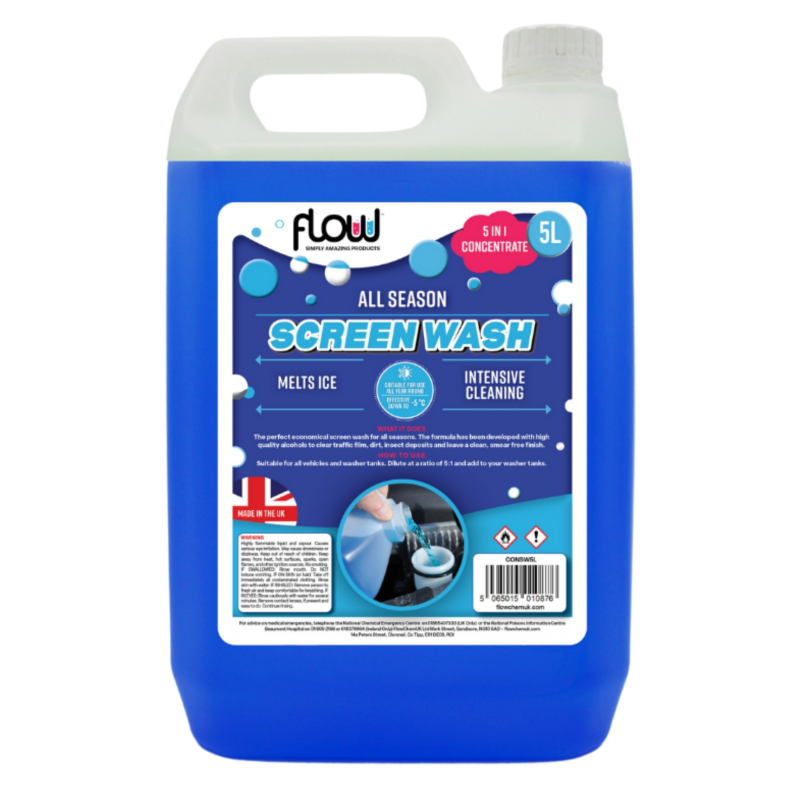 Flow All Season Screen Wash Concentrate 5L Flow All Season Screen Wash Concentrate 5L